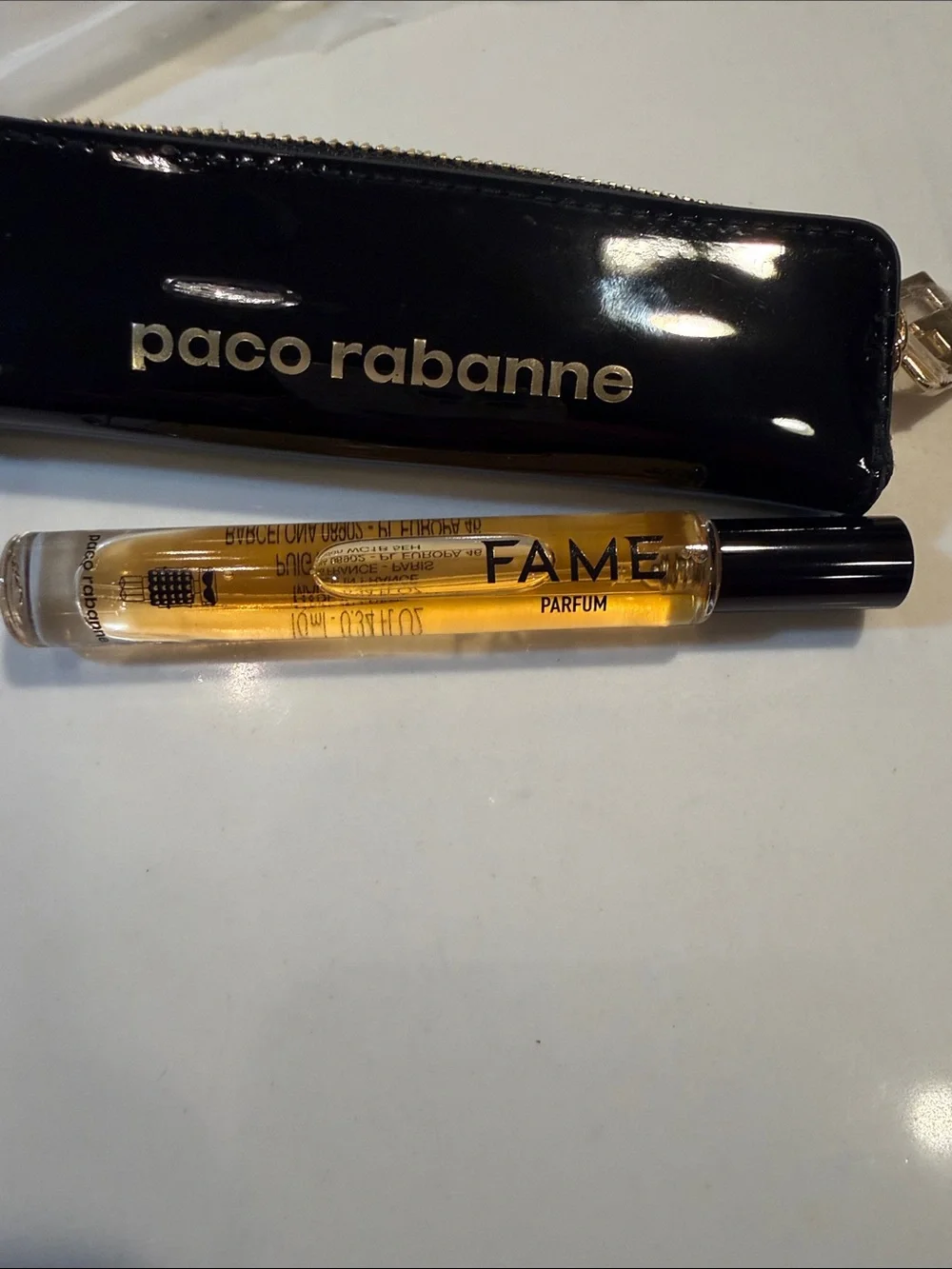 Paco Rabanne Black Patent pouch with 10 ml fame for women fragrance